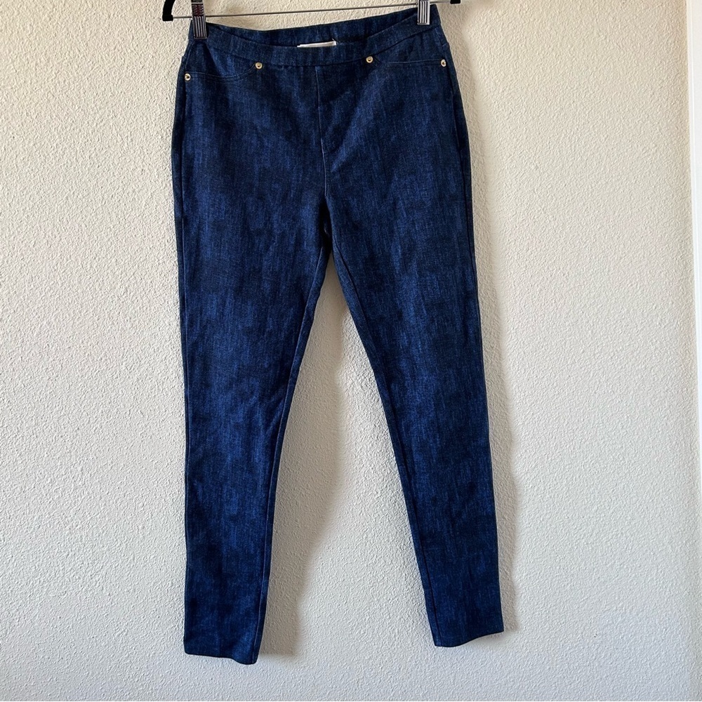 Michal Michael Kors Women’s Pants Medium Blue Pull One Skinny Stretchy Dressy